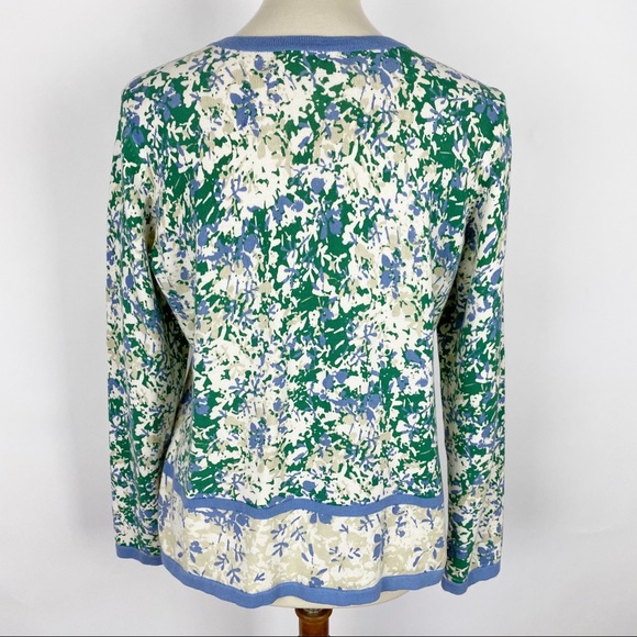 CHRISTOPHER & BANKS Floral Crewneck Cardigan - Picture 4 of 6